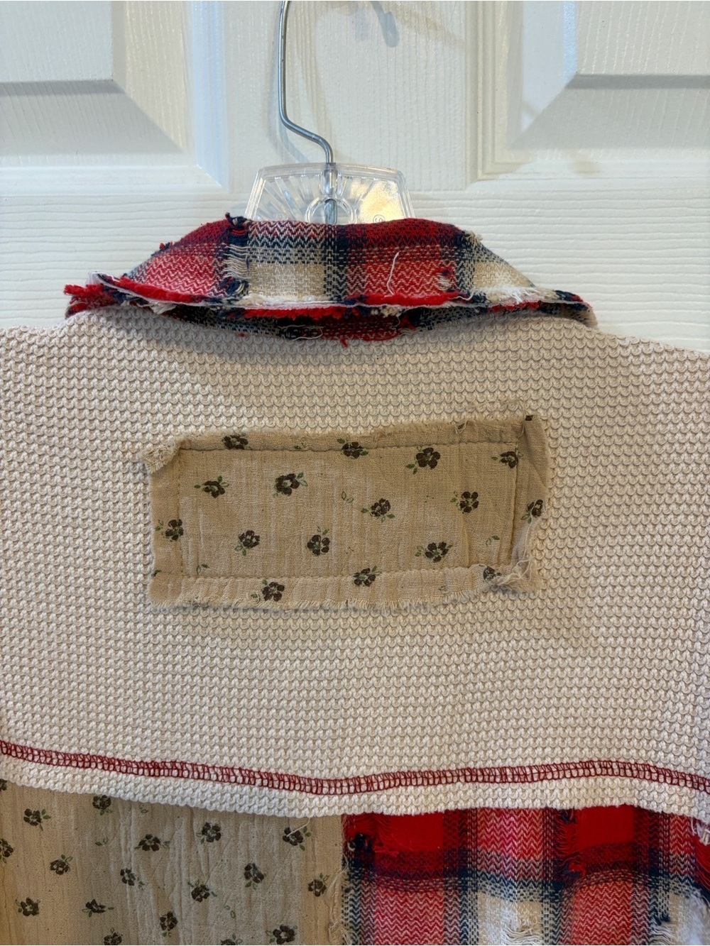 POL Long Sleeve Distressed Red Plaid Woven Button Down Shirt NEW FALL WINTER - Picture 13 of 14